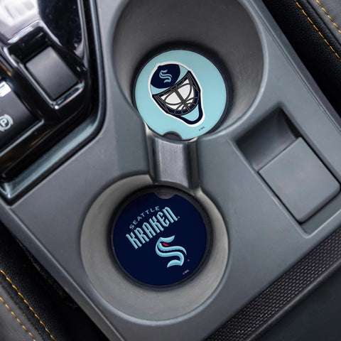 Evergreen Seattle Kraken Car Coaster Set, 2pc
