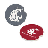 Evergreen Washington State University Car Coaster Set, 2pc