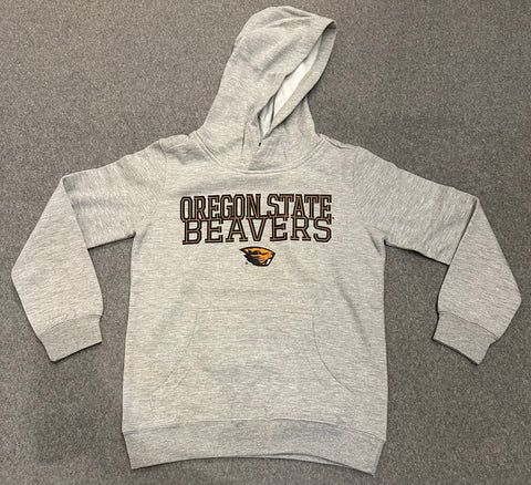 Youth Oregon State Beavers Gray Hooded Sweatshirt