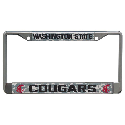 Washington State Cougars Camo License Plate Frame