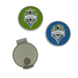 Seattle Sounders Golf Hat Clip and Ball Marker Set