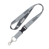 SEATTLE KRAKEN CHARCOAL LANYARD W/DETACHABLE BUCKLE 1"