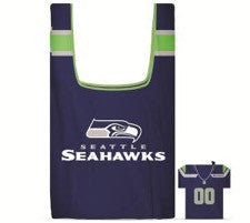 Seattle Seahawks Reusable Shopping Bag In Pouch – Cougarwear