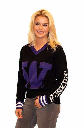 Black University of Washington Tribute Sweater UNISEX SIZING