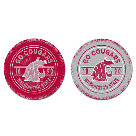 WSU Thirsty Car Coasters 2-pack