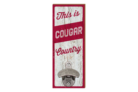 This is Cougar Country Wood Bottle Cap Opener