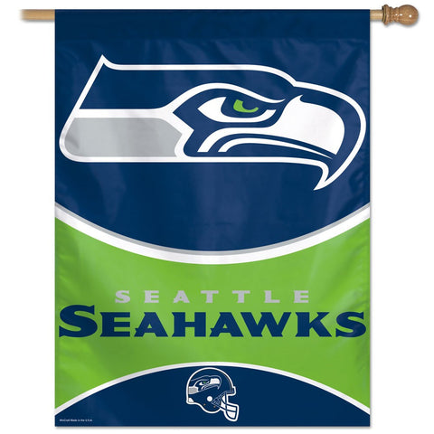 Seattle Seahawks Football Vertical Flag