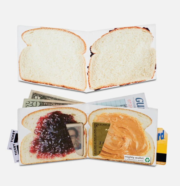 Peanut Butter and Jelly Tyvek Mighty wallet Cougarwear