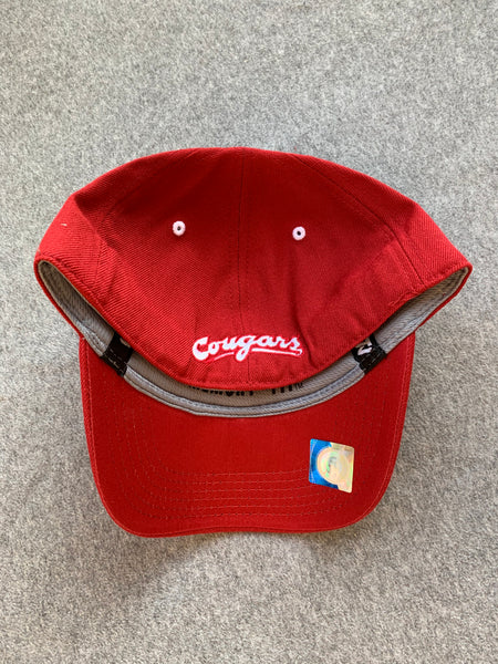 Classic Crimson Hat With White Coug Logo – Cougarwear