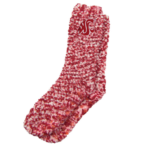 Ladies Crimson WSU Cougars Marled Socks