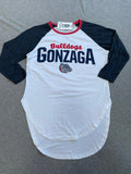 Gonzaga 3/4 sleeve Baseball Tee