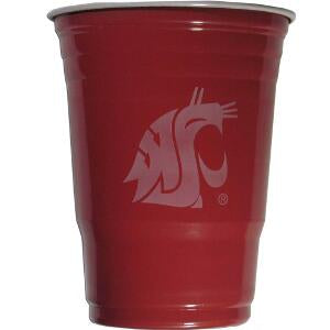 Red WSU Cougars 18 oz Plastic Solo Cups