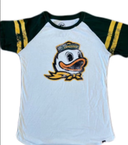 Womens retro Oregon Ducks Tee Shirt