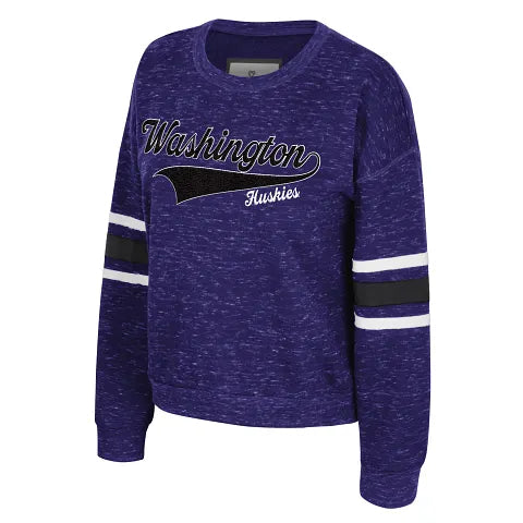 Colosseum University of Washington Womens Mindy Fleece Crewneck