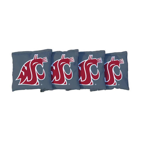 Skips Garage Gray Washington State University Corn Hole Bag Set (4)