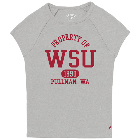 League Washington State Ladies Retro Rib Babydoll Tee