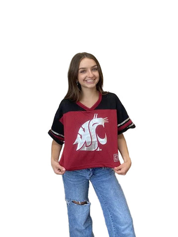 Colosseum Womens WSU All Day Bling Football Jersey