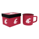Evergreen Washington State University Ceramic Camp Cup with Enamel Finish, 14oz