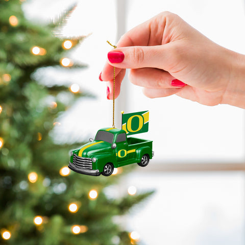 Evergreen University of Oregon Rally Truck Ornament