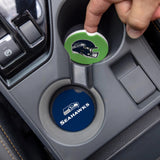Evergreen Seattle Seahawks Car Coaster Set, 2pc