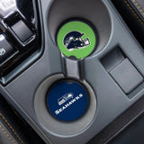 Evergreen Seattle Seahawks Car Coaster Set, 2pc