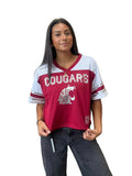 Colosseum Womens Posh Jersey Crimson and White