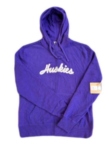 Women's UW Purple Zip Up Hoodie