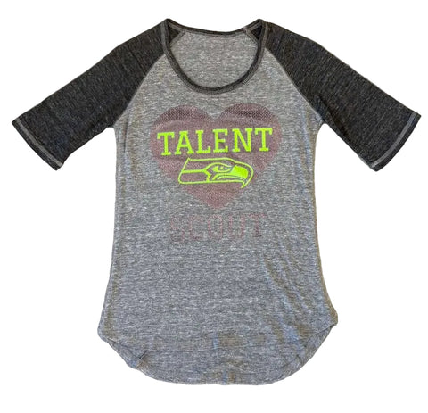Seattle Seahawks Girls Heart Tee