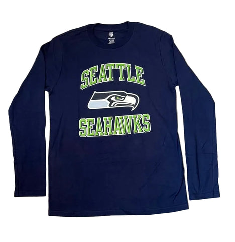 Seattle Seahawks Youth Navy Longsleeve Tee