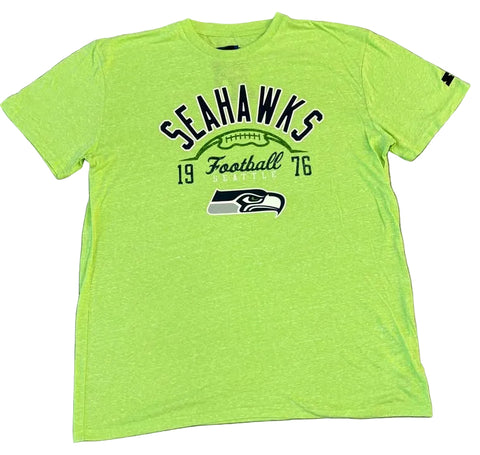 Seattle Seahawks Men's Neon Green Football Tee