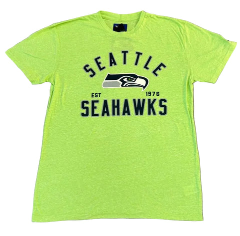 Seattle Seahawks Men's Neon Green Logo Tee