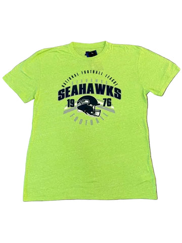 Seattle Seahawks Men's Neon Green Helmet Tee