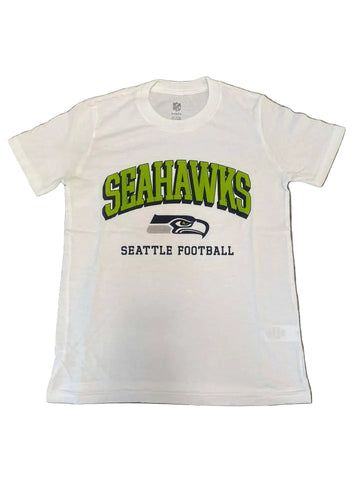 Seattle Seahawks Youth White Football Shirt
