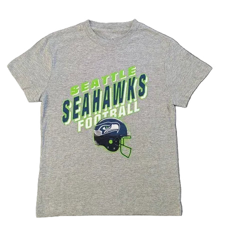 Seattle Seahawks Youth Gray Football Tee