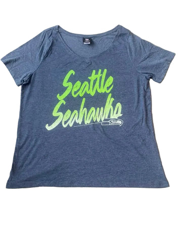 Seattle Seahawks Women's Scoop V-neck Tee