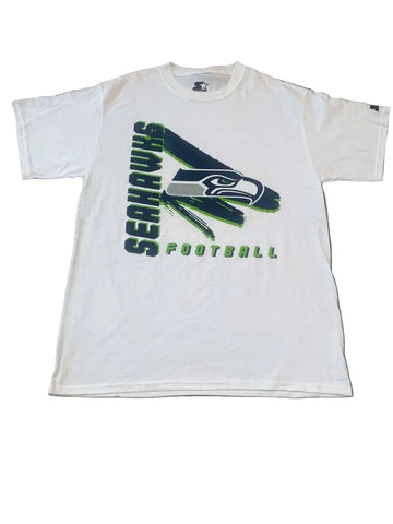 Seattle Seahawks Mens Starter White Football Tee