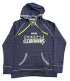 Seattle Seahawks Women's Navy Distressed Lightweight Hoodie