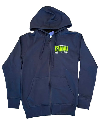 Seattle Seahawks Navy 1976 Full Zip Jacket