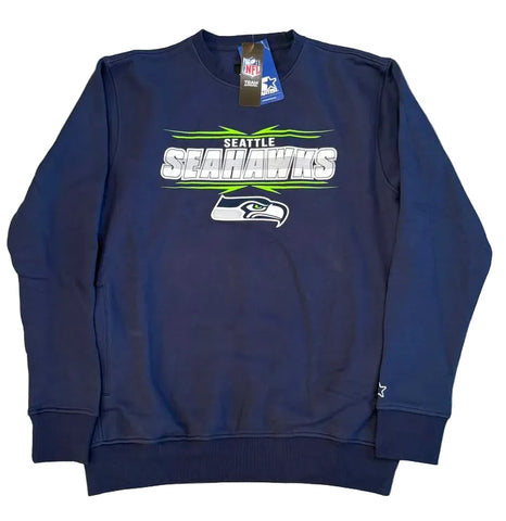 Seattle Seahawks Men's Pullover Crewneck W/ Pockets