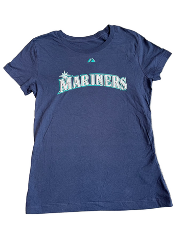 Majestic Seattle Mariners Womens Script Tee