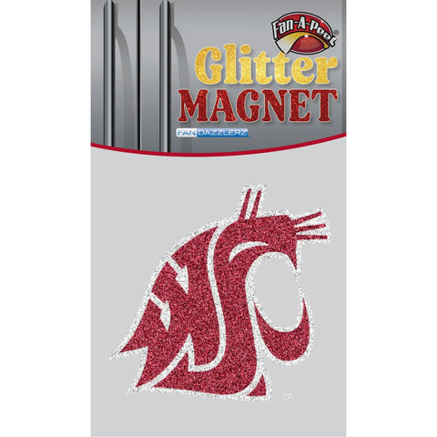 Gamefaces Washington State University Glitter Logo Magnet
