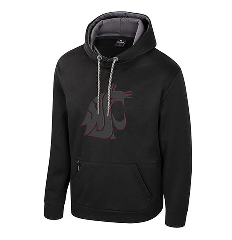 Colosseum Washington State University Black Fridge Black Out Hoodie