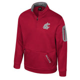 Colosseum Mens Crimson Mainframe 1/4 Zip Fleece