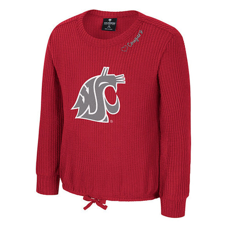 Colosseum Girls Washington State Beautopia Waffle Longsleeve