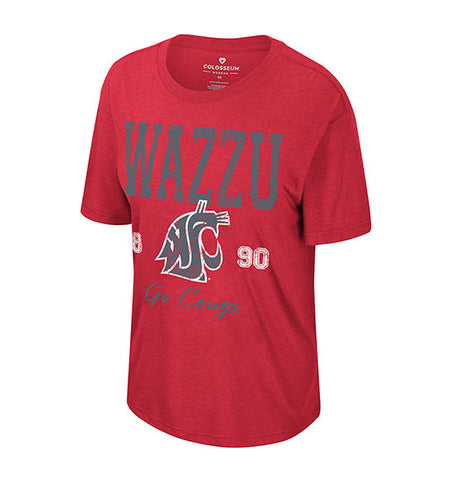Colosseum Womens Washington State Ever Oversized Short Sleeve