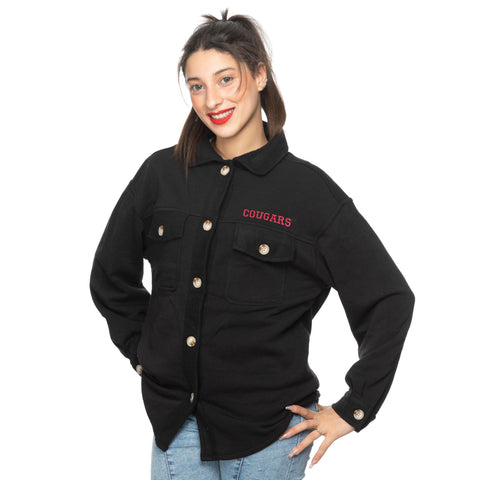ZooZatz Womens Black Shacket - Main Image