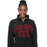 Black Unisex Washington State 1/4 Zip-Up