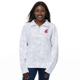 Zoozatz Unisex Washington State White Camo 1/4 Zip