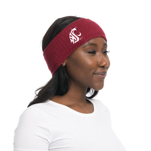 ZooZatZ Washington State University Crimson Knit Headband