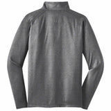 Men's Heathered Grey Sport-Tek 1/4 Zip Pullover